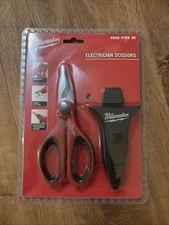 Milwaukee Electrician's Scissors with Holster Sheath Storage 