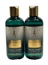 2 BATH  BODY WORKS AROMATHERAPY EUCALYPTUS PINE BODY WASH FOAM BATH 10 FL OZ