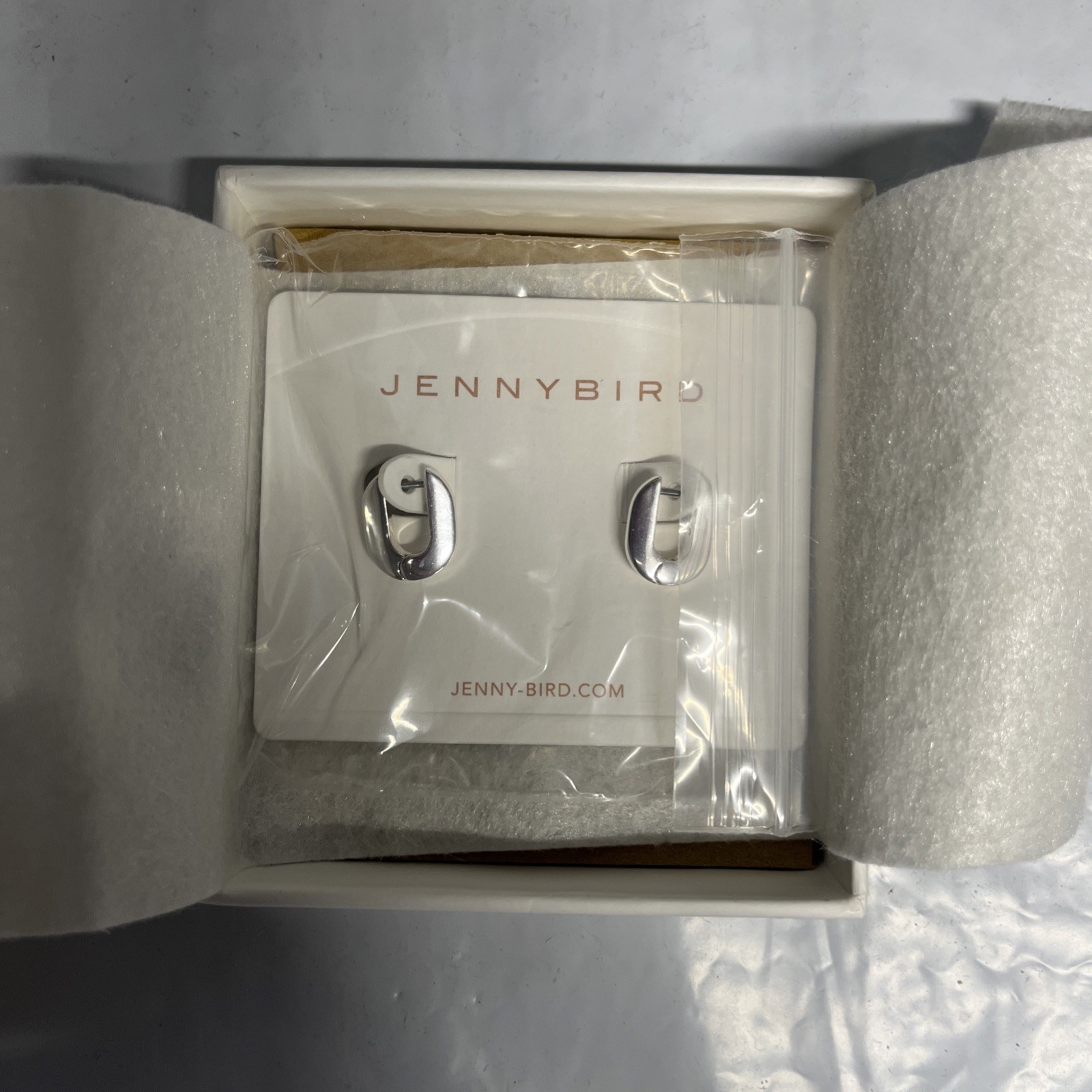 Jenny Bird Silver Teeni Toni Earrings .5” Long