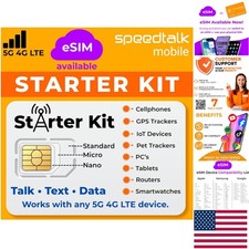 High-Speed 5G & 4G LTE SIM Card Kit - Perfect for Smartphones and IoT Devices