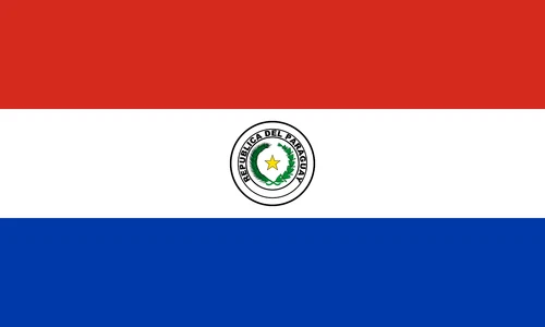 Paraguay Flag Self Adhesive Sticker