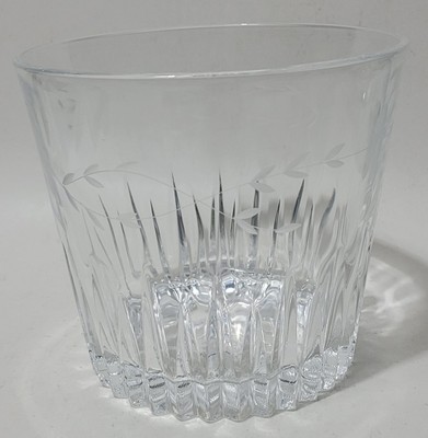 Princess House Crystal Ice Bucket Heritage Etched Design Vintage 