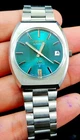 Vintage Of Seiko LM Automatic Day Date Blue Col Men,s Wrish Watch Japan Made
