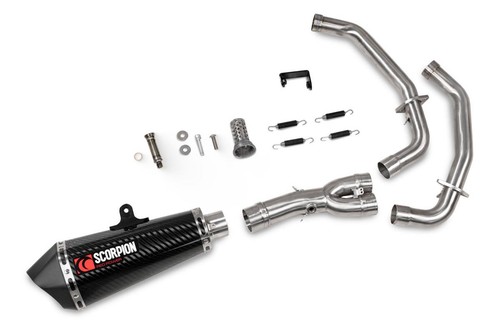 Scorpion Exhaust Serket Full System Carbon Yamaha MT 07 Euro 5+ 24-25 - Picture 2 of 5