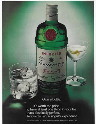TANQUERAY ORIGINAL PRINT AD