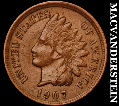 1907 Indian Head Cent- Extra Fine Better Date No Reserve #i2110