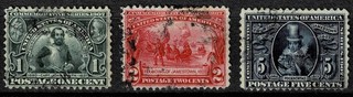 USA MiNr. 159 161 gestempelt aus einer alten Sammlung