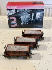 Hornby R6154A Rake Of 3 PGA Hopper Wagon RMC Factory Weathered Boxed. With Loads