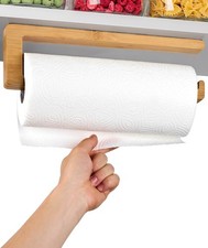 Praknu Kitchen Roll Holder Under Cabinet - FSC® Bamboo Paper Towel Holder - Se