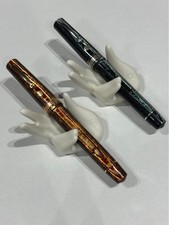 Penna stilografica Armando Simoni Club Bologna Extra Arco verde marrone celluloide usata