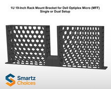 1U 19  Rack Mount for Dell OptiPlex Micro MFF   Single or Dual Setup