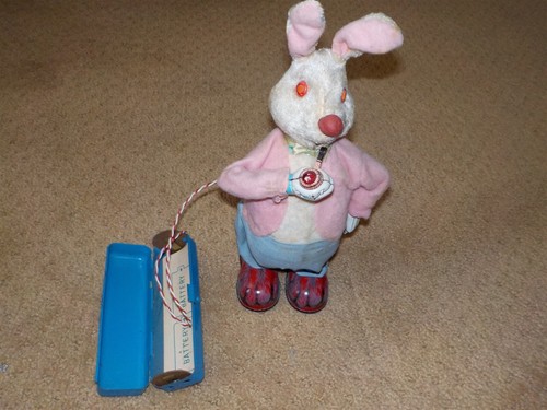 Cragston San Battery Operated Pipe Smoking Rabbit Japan Circa 1960's | eBay