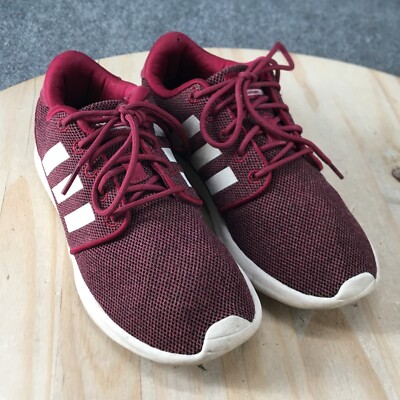 Adidas Shoes Womens 6 Cloudfoam Running Sneakers Red Mesh Lace Up