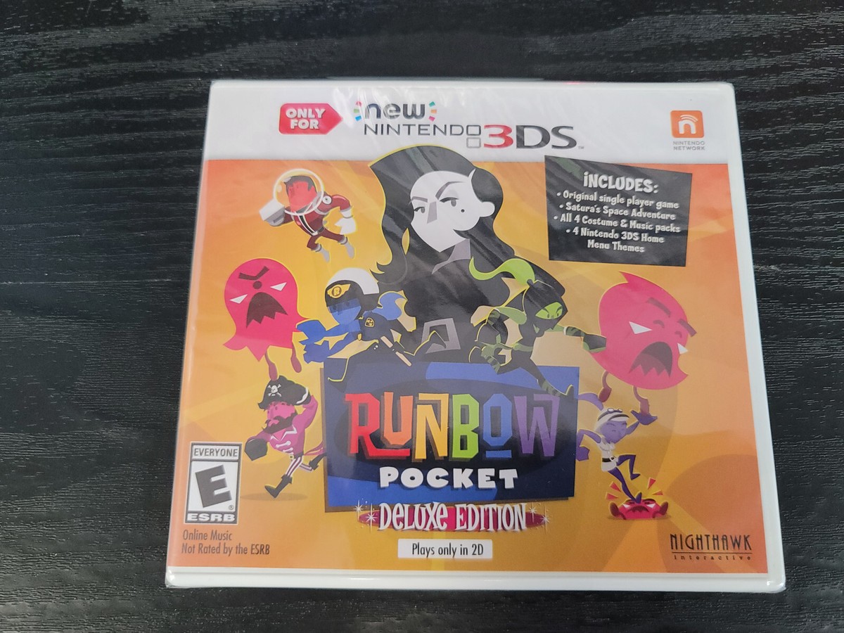 Runbow Pocket Deluxe for Nintendo 3DS Brand New Factory