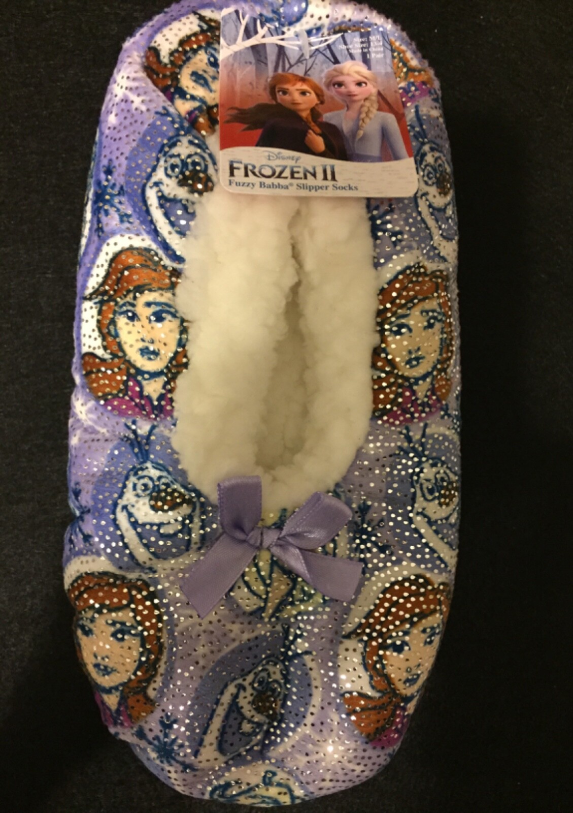 DISNEY'S FROZEN II FUZZY BABBA SLIPPER SOCKS | eBay