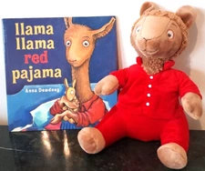 Kohls Cares Llama Llama Red Pajama 10” Plush Stuffed Animal & Book Anna Dewdney