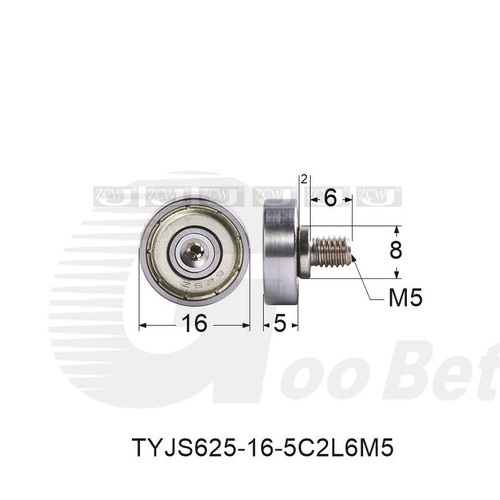 M3-M10 Thread Metal Bearing Pulley Flat Roller Guiding Wheel HEAVY DUTY Various - Picture 28 of 73