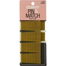 Conair Pin & Match Blend-In-Color Bobby Pins, Blonde, 90-Pieces