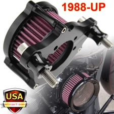 Air Cleaner Intake Filter Kit For Harley Sportster XL 883 1200 Custom Iron Black