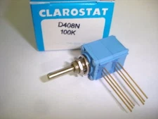 Clarostat D408N 100K OHM Dual Modular 1/2 Watt Pot NIB