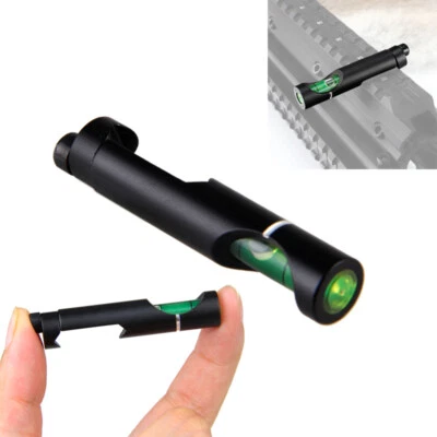 Montaje Picatinny para visor de rifle de 20 mm burbuja metal riel mira telescópica nivel