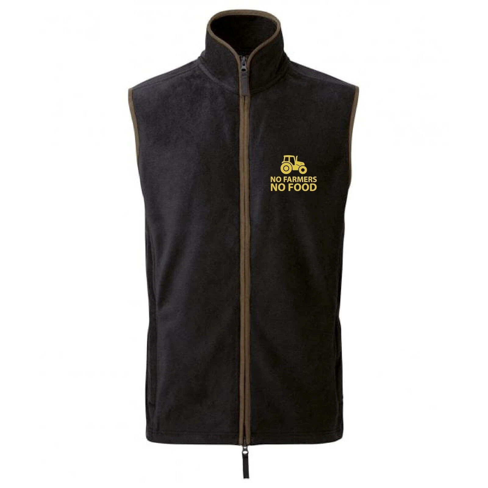 No Farmers No Food (Official) Embroidered black/brown Gilet
Opens in a new window or tab