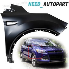 Right For 2013-2019 Ford Escape Front Passenger Side Primed Steel Fender Rh Right For 2013-2019 Ford Escape Front Passenger Side Primed Steel Fender Rh