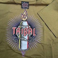 Vintage 90s Tribal Gear Graffiti Spray Can Tee T-Shirt XL Made In USA Skater