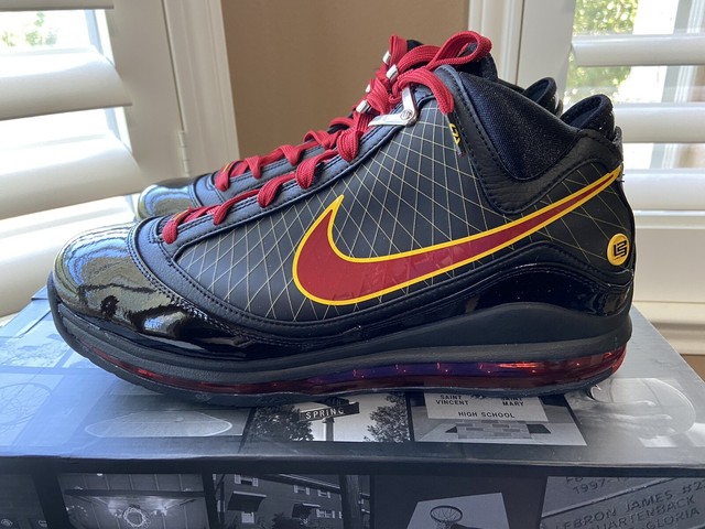Nike Lebron 7 VII QS Fairfax 2020 Black Red Size 11 Basketball Shoes Cu5646-001 for sale online