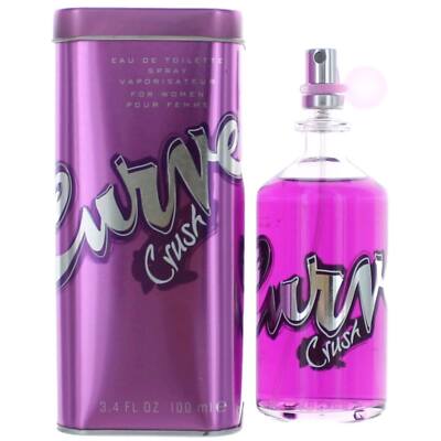 Liz Claiborne Women's EDT Spray Curve Crush Floral Fruity Fragrance Notes, 3.4oz
