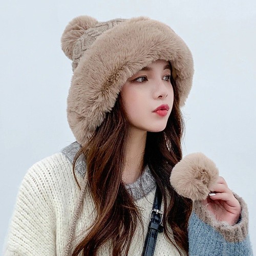 Ski Snow Cap New Fashion PomPoms 