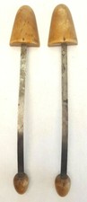 Antique Vtg Shoe Stretchers-11.5"-Cobbler Tool-Wood Metal-Tree