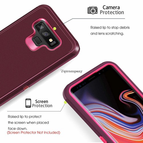 For Samsung Galaxy Note 9 Case Shockproof Rugged Cover / Glass Screen Protector - Picture 10 of 67