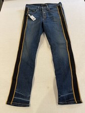 VERONICA BEARD NWT DEBBIE 10 JEAN W/TUXEDO STRIPE SZ 28
