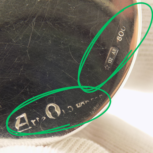 Vintage Italien Fait à la Main Véritable Argent Bouquet De Raisins Pilule Tabac - Photo 7 sur 12