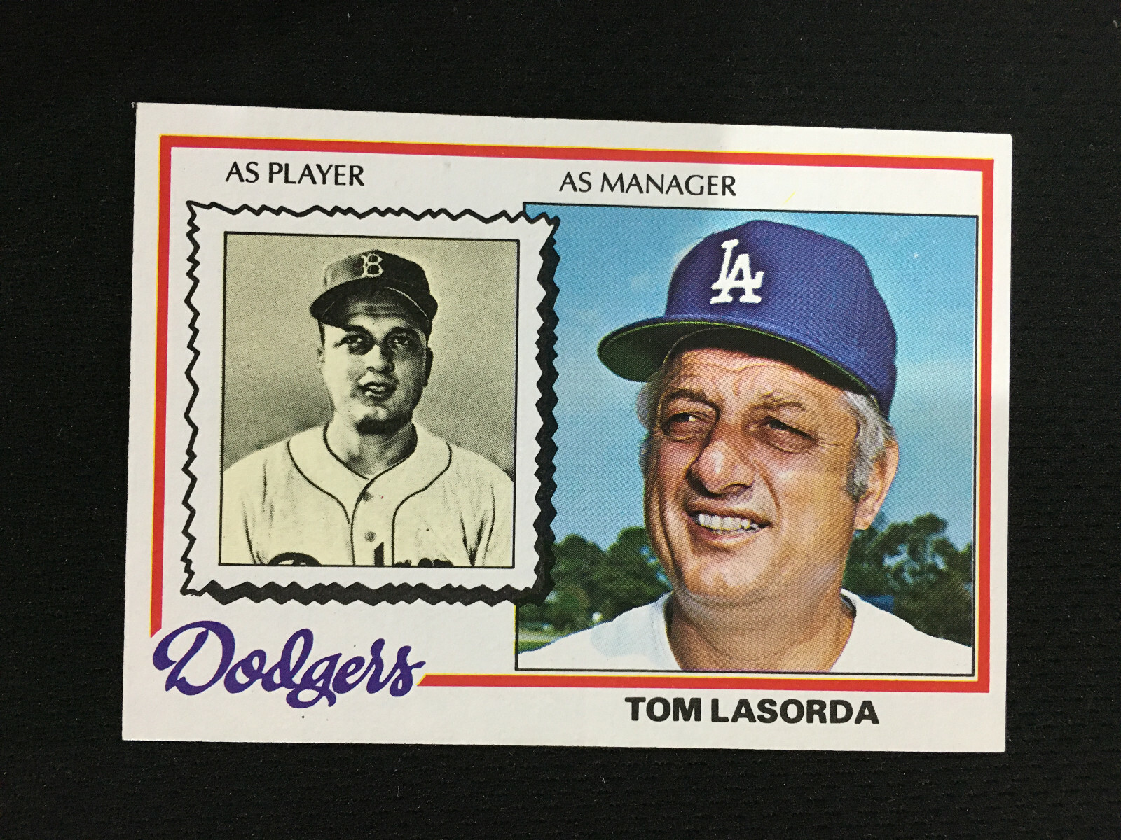 TOM LASORDA 1978 TOPPS LOS ANGELES DODGERS MANAGER LEGEND BASEBALL CARD |  eBay