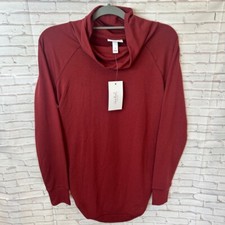 NEW Maternity Ingrid  Isabel Sweatshirt Long Sleeve Maroon Small NWT