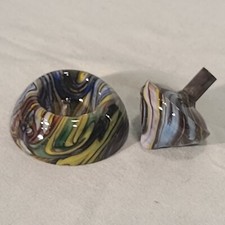 ANDY DAVIS, Glass Art Spinning Top Base, Megans Run , 339L