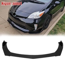 Glossy Black Front Bumper Lip Splitter Chin Spoiler Body Kit For Toyota Prius