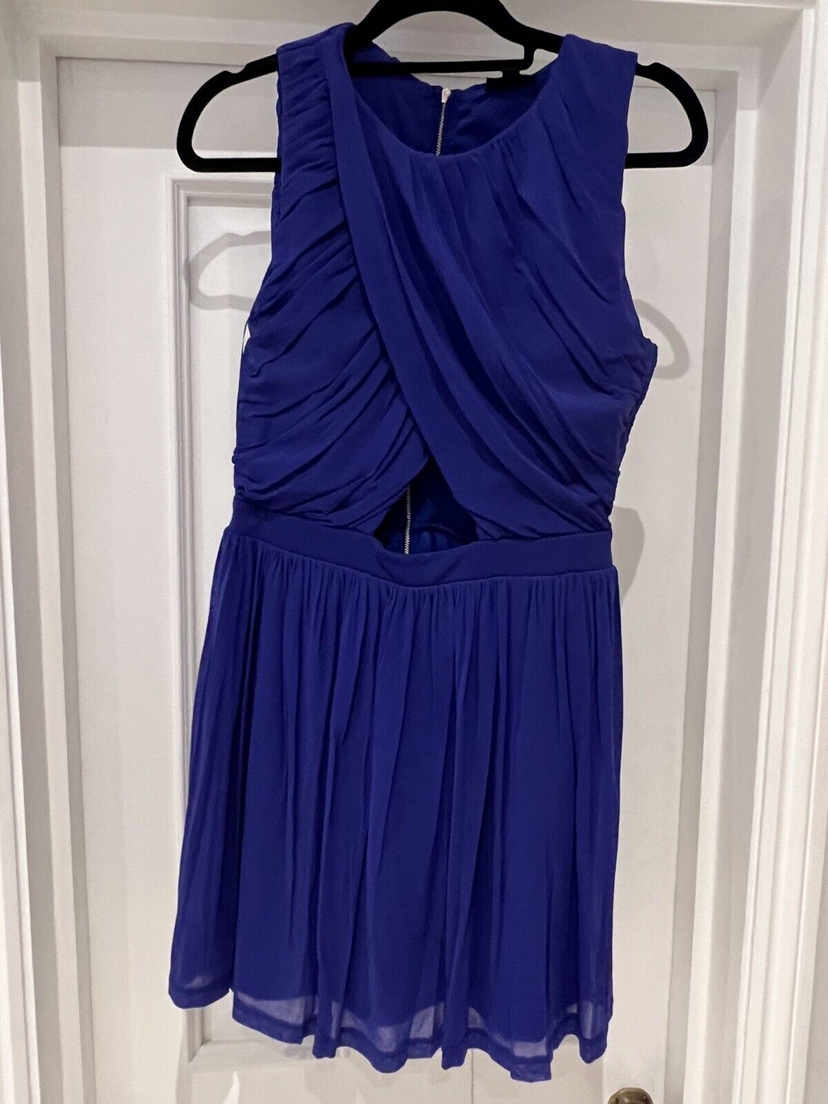topshop size 12 royal blue sleeveless mini dress … - image 2