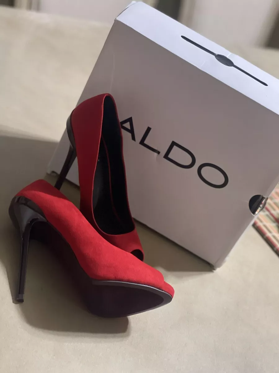 Aldo red cheap heels
