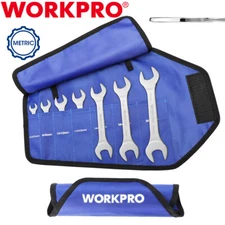 WORKPRO 7PC Wrench Set Ultra-Slim Open End Thin Wrenches Set 5.5 to 23 mm Metric