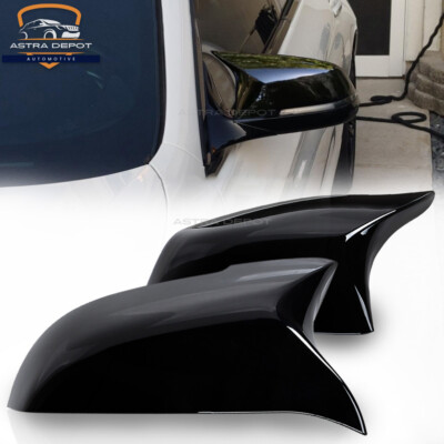 Gloss Black Side Mirror Cover Cap M5 Style for BMW F10 F11 F18 F01 LCI 2014-2018