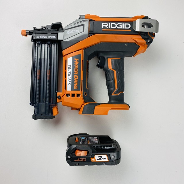 RIDGID R09890K 18V Cordless Brushless Brad Nailer for sale online eBay