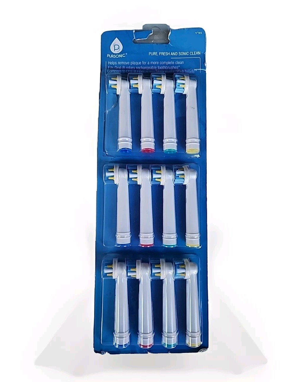 PURSONIC EB25-12 Replacement Brush Heads for Oral-B & Floss 