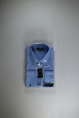 Men's Angelo Rossi Blue Button Down Shirt Size 16.5 NEW
