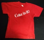 VTG 1970s COCA COLA ADVERTISING PROMO TSHIRT COKE IT IS SINGLE STITCH KIDS r