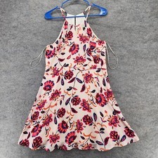 Express Dress Womens 12 Sleeveless Pink Floral Sundress