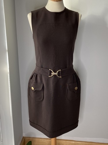 PHILOSOPHY DI ALBERTA FERRETTI marrone lana Lunghezza Ginocchio Abiti GB  12/US 8 | eBay
