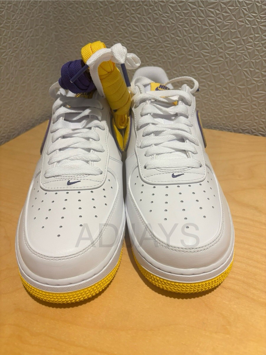 NIKE AIR FORCE 1 LOW KOBE BRYANT LAKERS HOME (FZ1151-100 NIKE AIR FORCE 1 LOW KOBE BRYANT LAKERS HOME (FZ1151-100